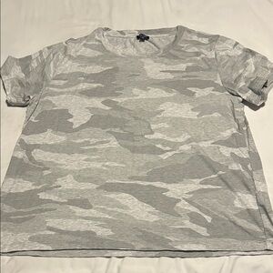 Splendid Light Gray Camouflage Tee